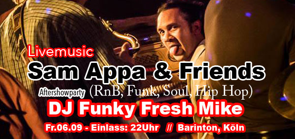Sam Appa & Friends @ Barinton